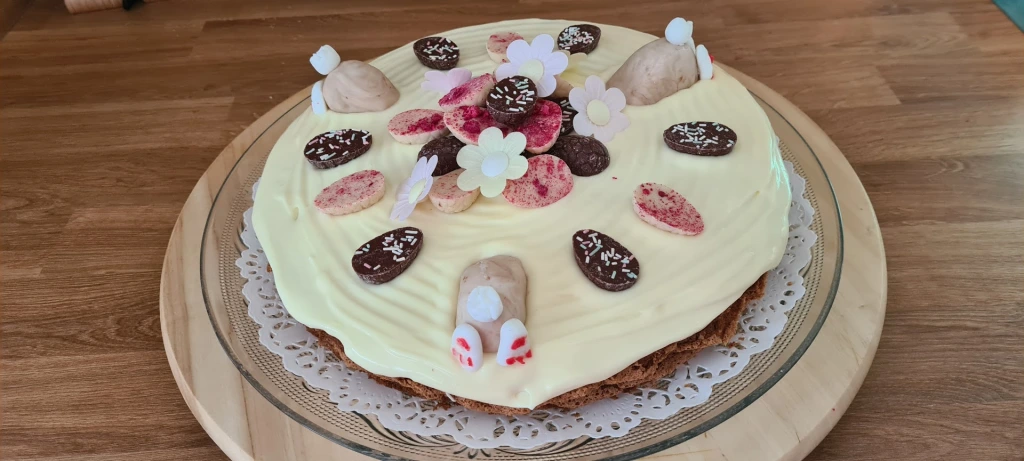 Glutén- és laktózmentes édesburgonya (sárgarépa helyett) torta