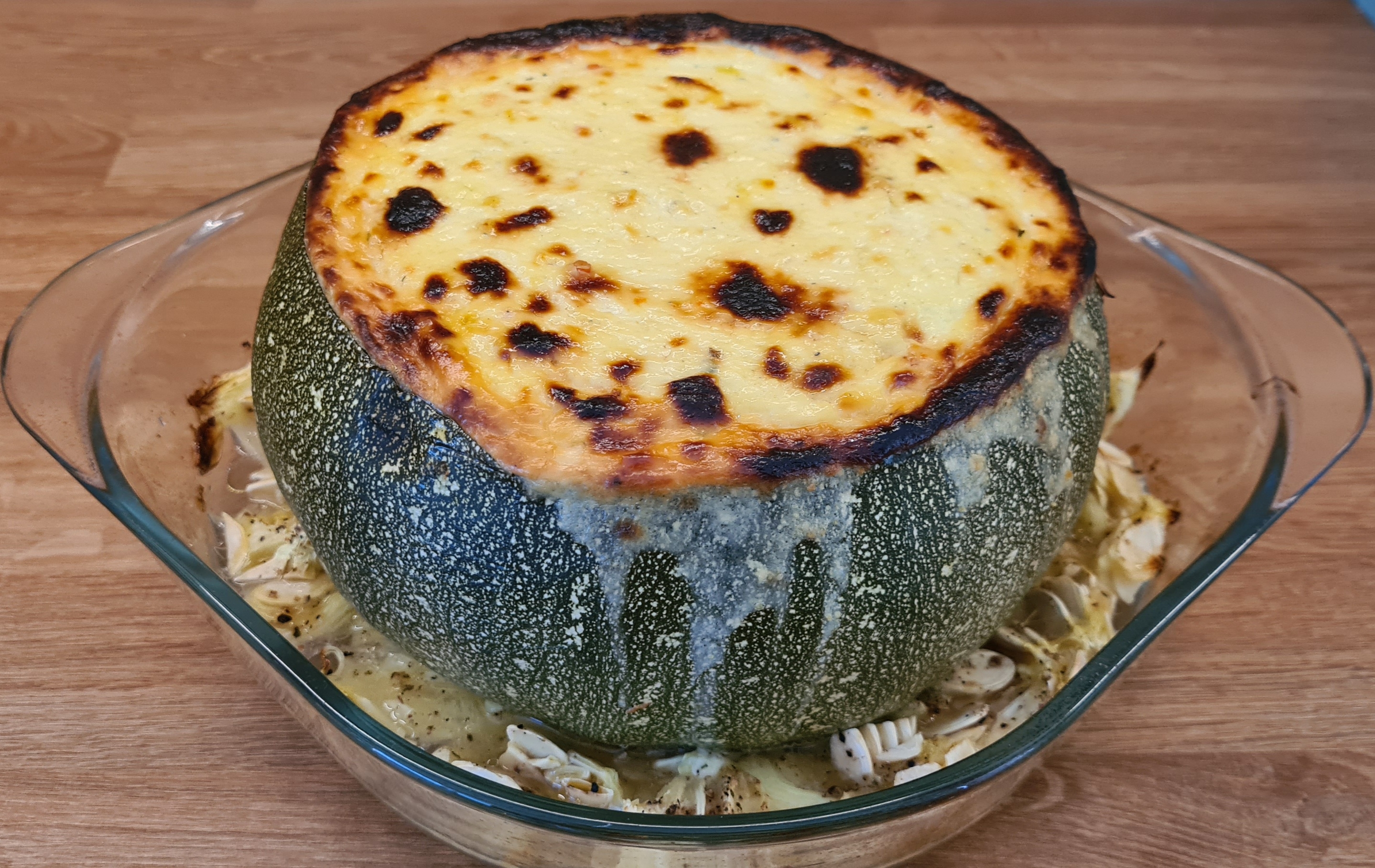 Glutén- és laktózmentes töltött cukkini