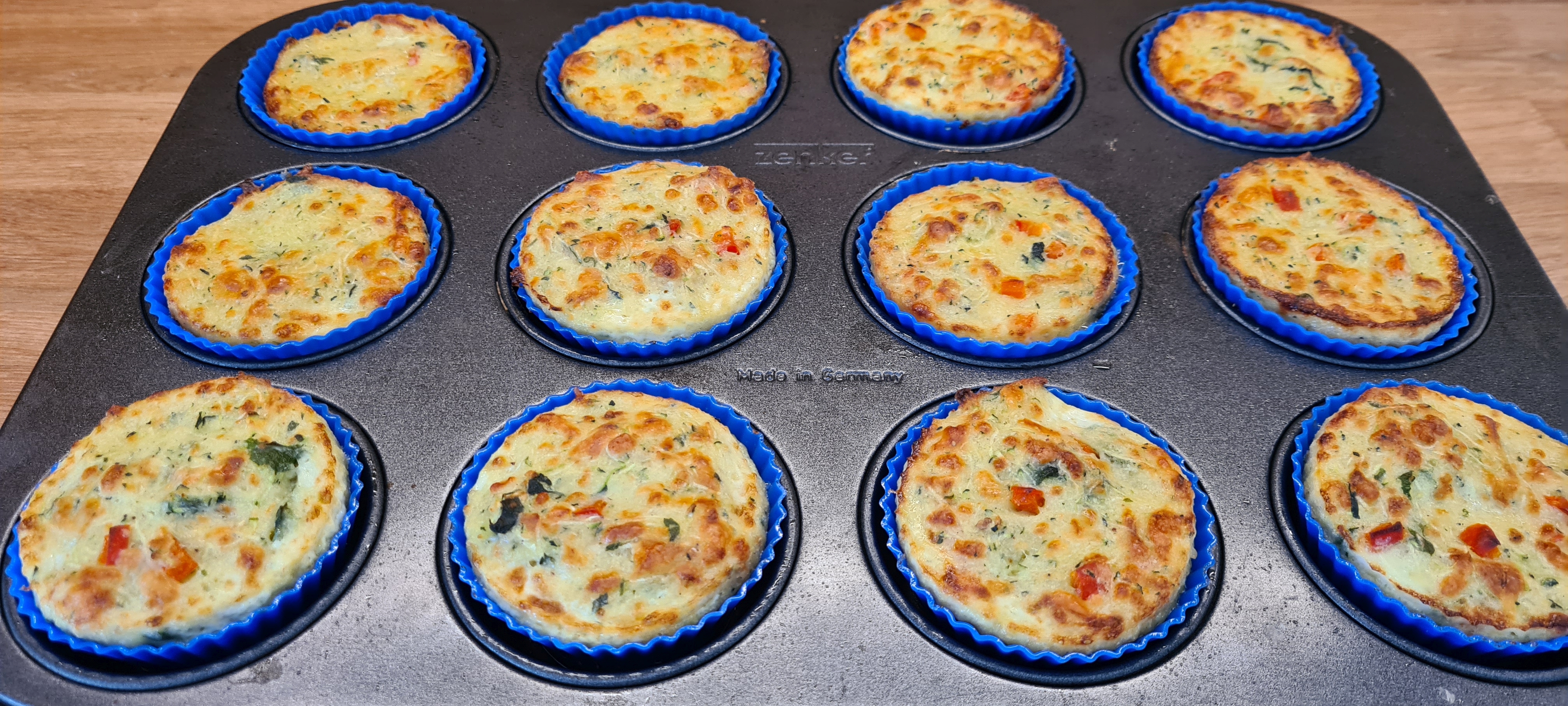 Glutén- és laktózmentes cukkini muffin köretnek