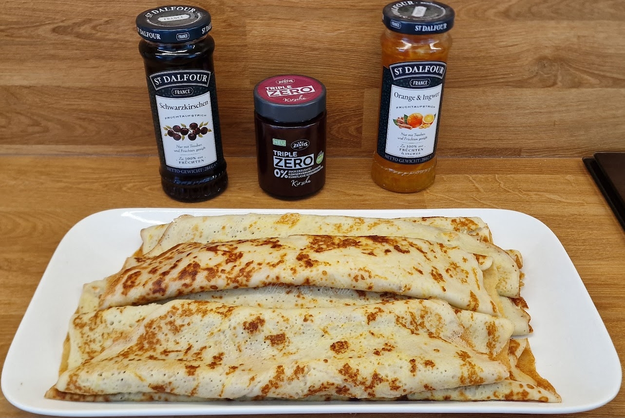 Glutén-, laktóz- és cukormentes almás palacsinta