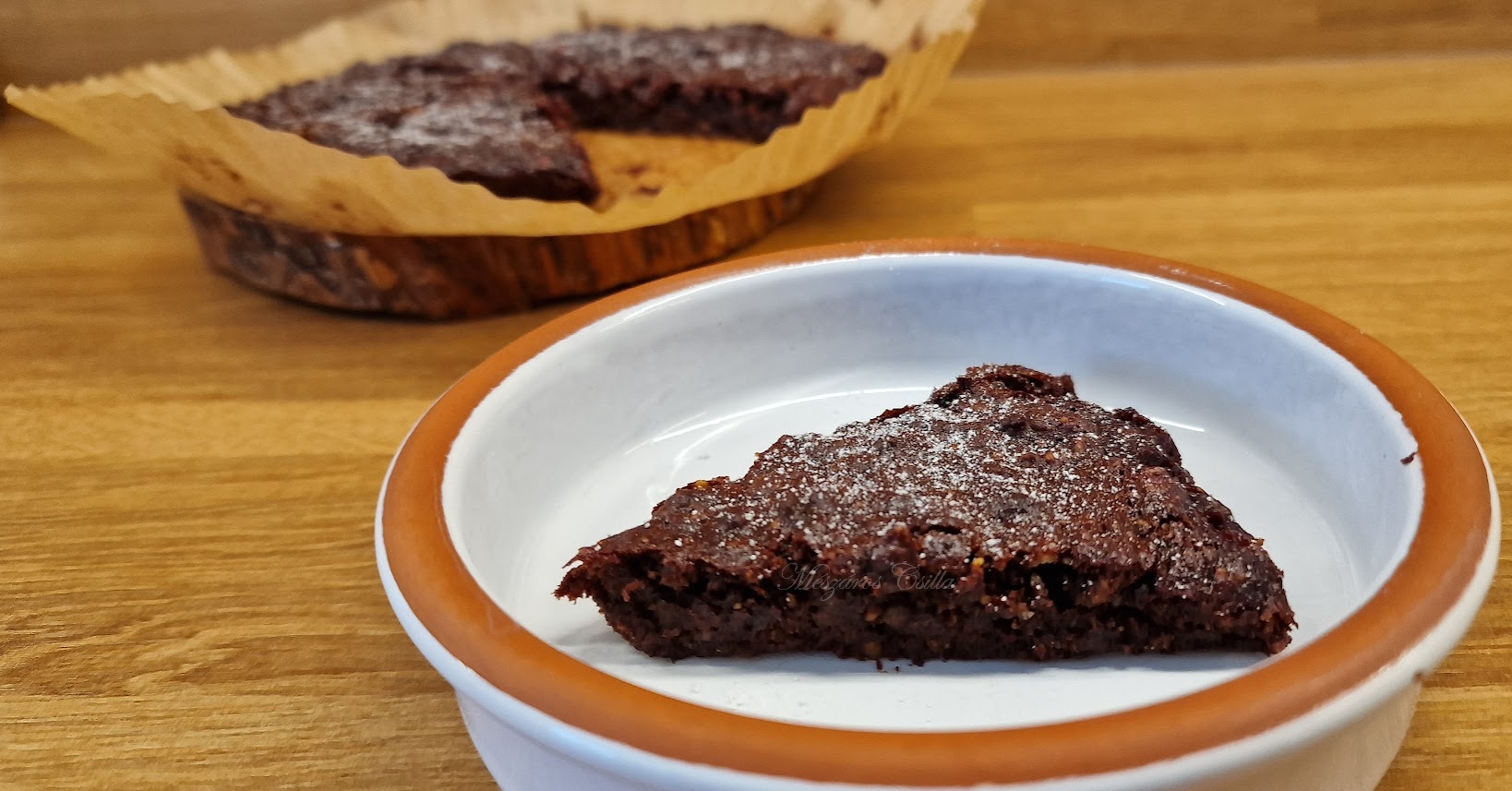 Gluténmentes brownie airfryer-ben készítve